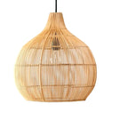 Retro woven rattan pendant light – view 8