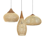 Panier rattan and wood pendant light range – view 2