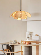 Petale rattan flower pendant light – view 3