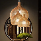 Retro woven rattan pendant light – Maison Liane