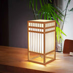 Andon Japanese wooden table lamp – view 3