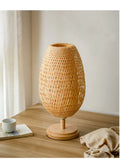 Lanterne woven bamboo bedside table lamp – view 8
