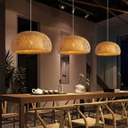 Nido woven bamboo pendant light – view 4