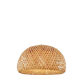 Hana Dome woven bamboo pendant lampshade on a white background – Maison Liane