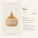 Retro pendant light dimensions and installation guide – Maison Liane