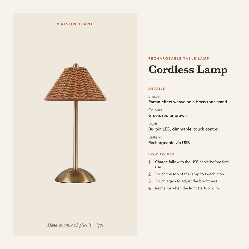 Cordless table lamp details and how to use – Maison Liane