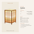 Andon table lamp dimensions and instructions – Maison Liane