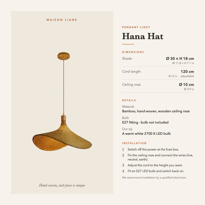 Suspension Hana Chapeau