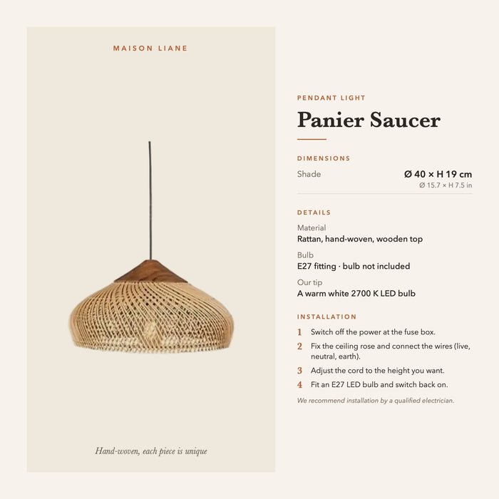Suspension Panier Soucoupe