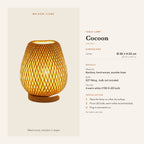 Cocoon table lamp dimensions and instructions – Maison Liane